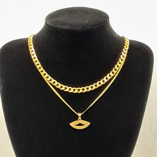 Cuban with Steel Chain and Pendant 31 Cuban with Steel Chain and Pendant 31