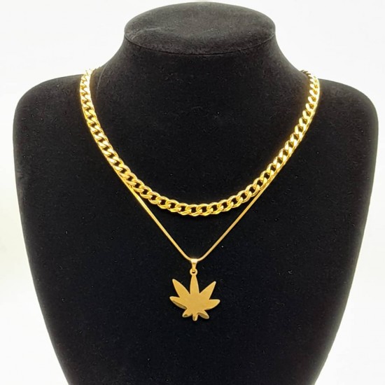 Cuban with Steel Chain and Pendant 20 Cuban with Steel Chain and Pendant 20
