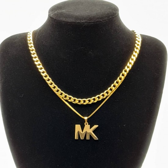 Cuban with Steel Chain and Pendant 25 Cuban with Steel Chain and Pendant 25