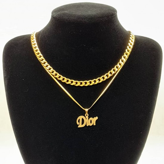 Cuban with Steel Chain and Pendant 21 Cuban with Steel Chain and Pendant 21