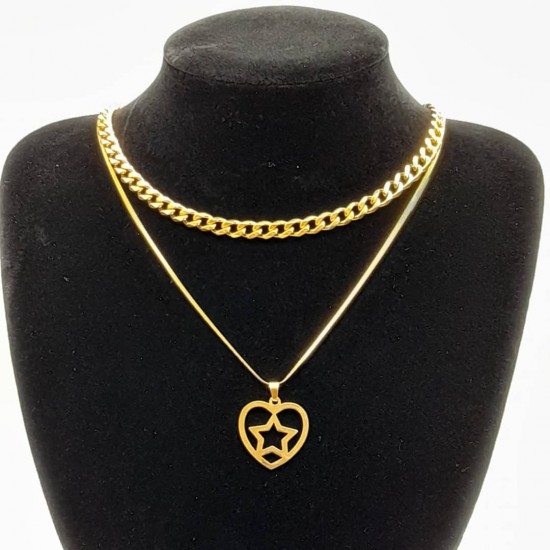 Cuban with Steel Chain and Pendant 2 Cuban with Steel Chain and Pendant 2