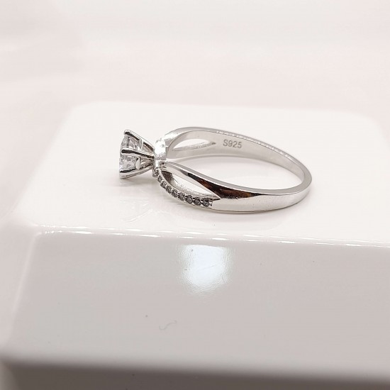 925 sterling siver engagement ring 6 925 sterling siver engagement ring 6