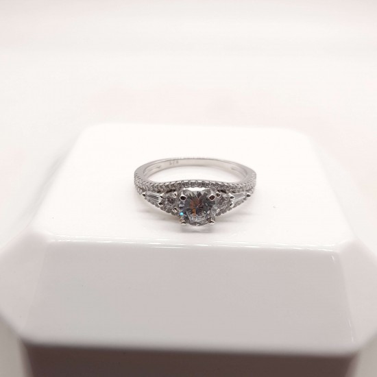 925 sterling siver engagement ring 16 925 sterling siver engagement ring 16